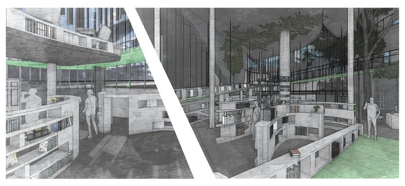 Sculpting tranquility within layered, luminous architectural forms.