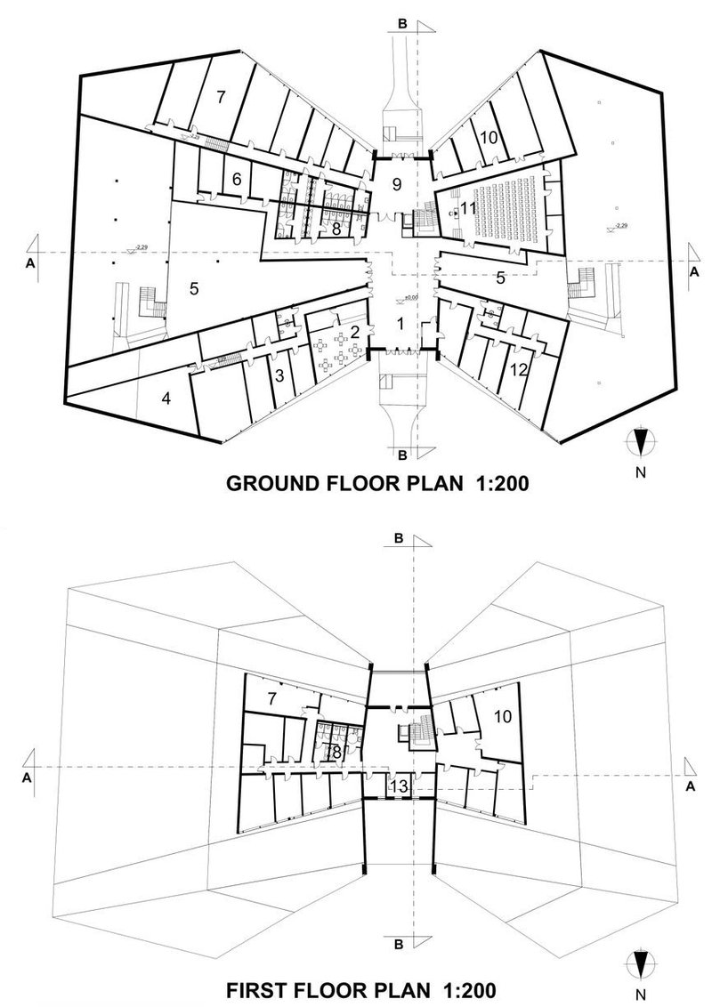 Innovative layout for modern educational architecture.