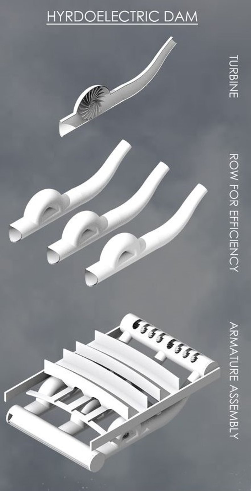 Eco-friendly hydroelectric power innovation.