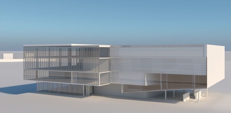 Modern architectural marvel blending technology with sustainability.