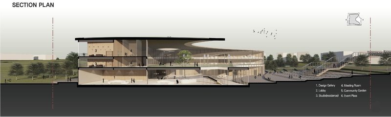 Innovative architecture blending community spaces and private areas.