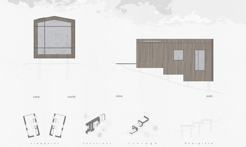 Architectural plans shaping mountain vistas.