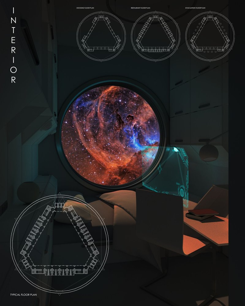 Cosmic office with a stellar view.