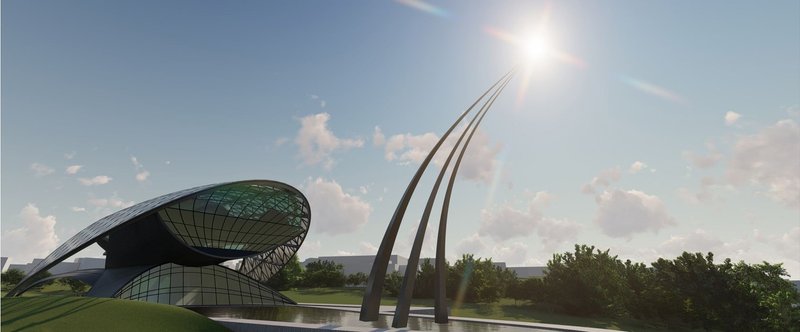 Sculpting Skylines: Modernity meets Nature.