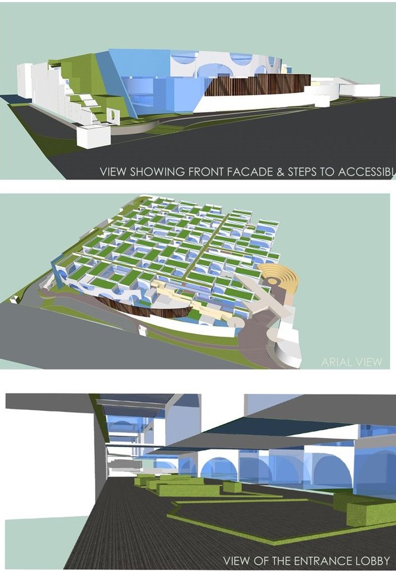 Sleek facade leads to Milan's hub of innovation.