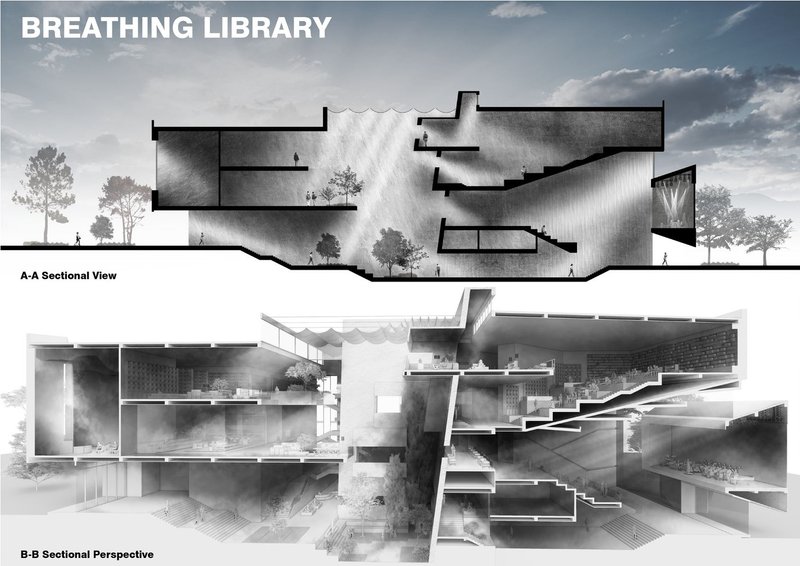 Architectural harmony, cutting through the landscape.