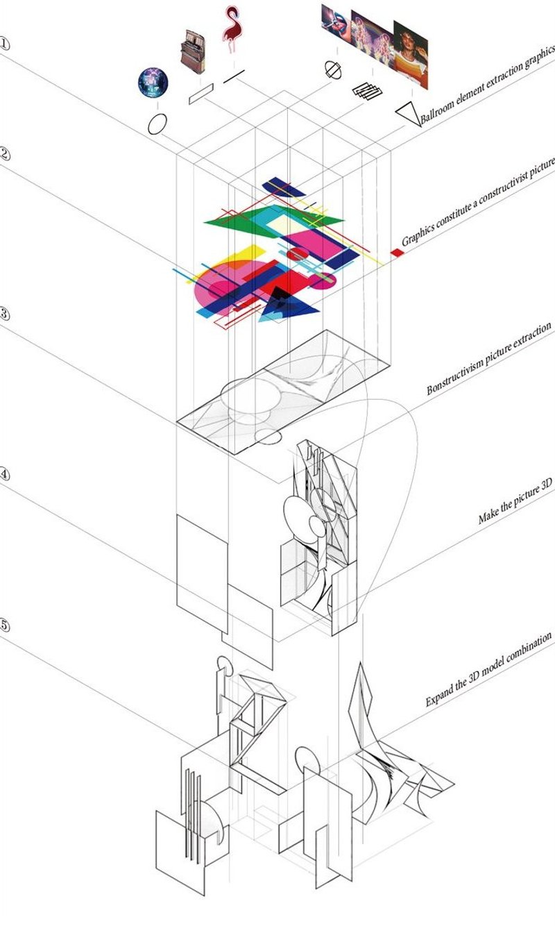 Deconstructed design: reimagining space in abstract dimensions.