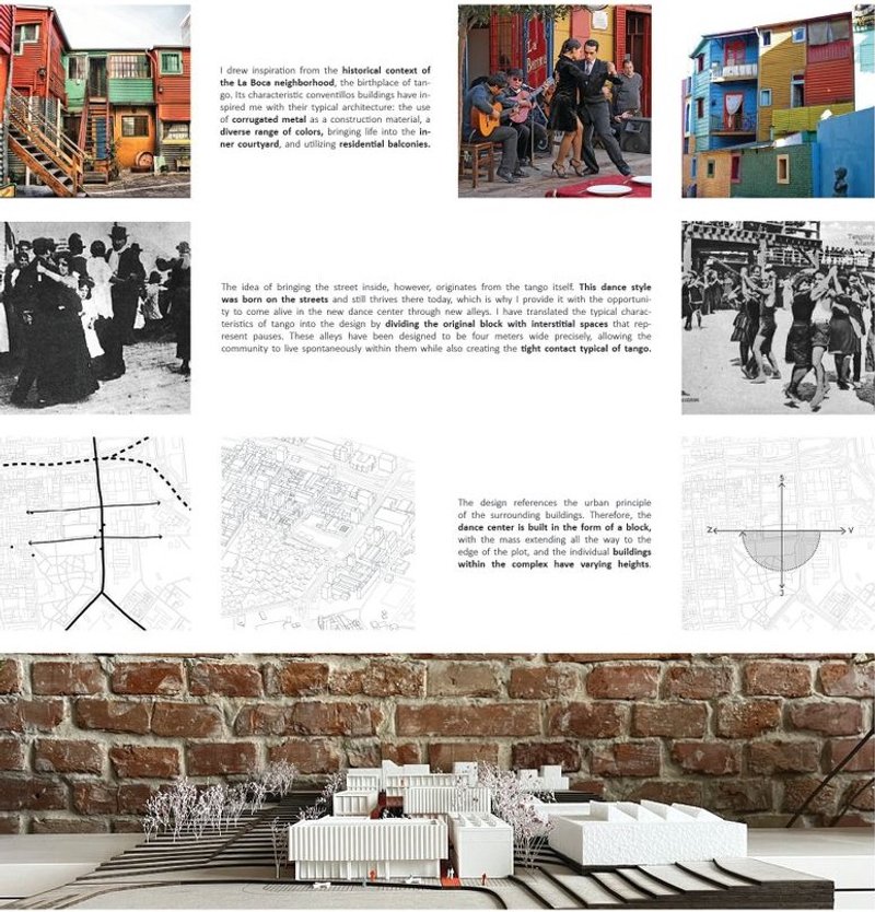 Tango's birthplace reimagined in contemporary architectural form.