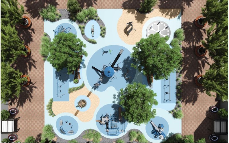 Playground from above: Pockets of adventure amidst nature.