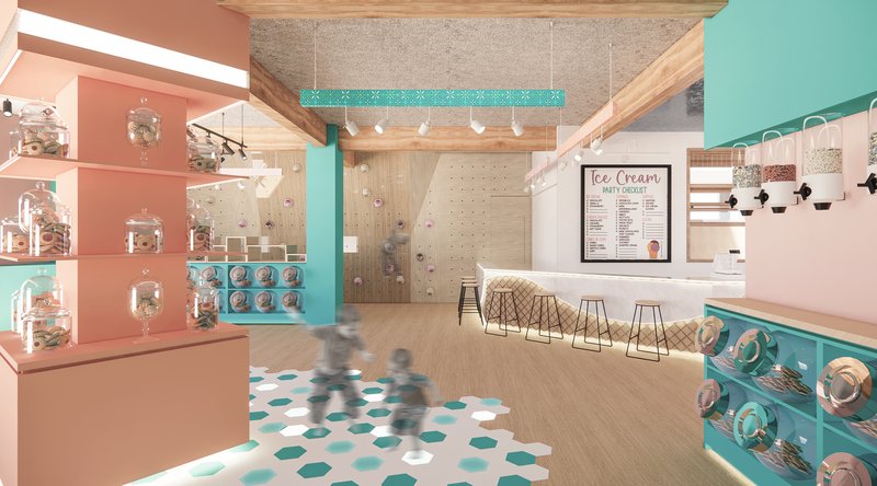 <i>the self-service ingredient area</i>