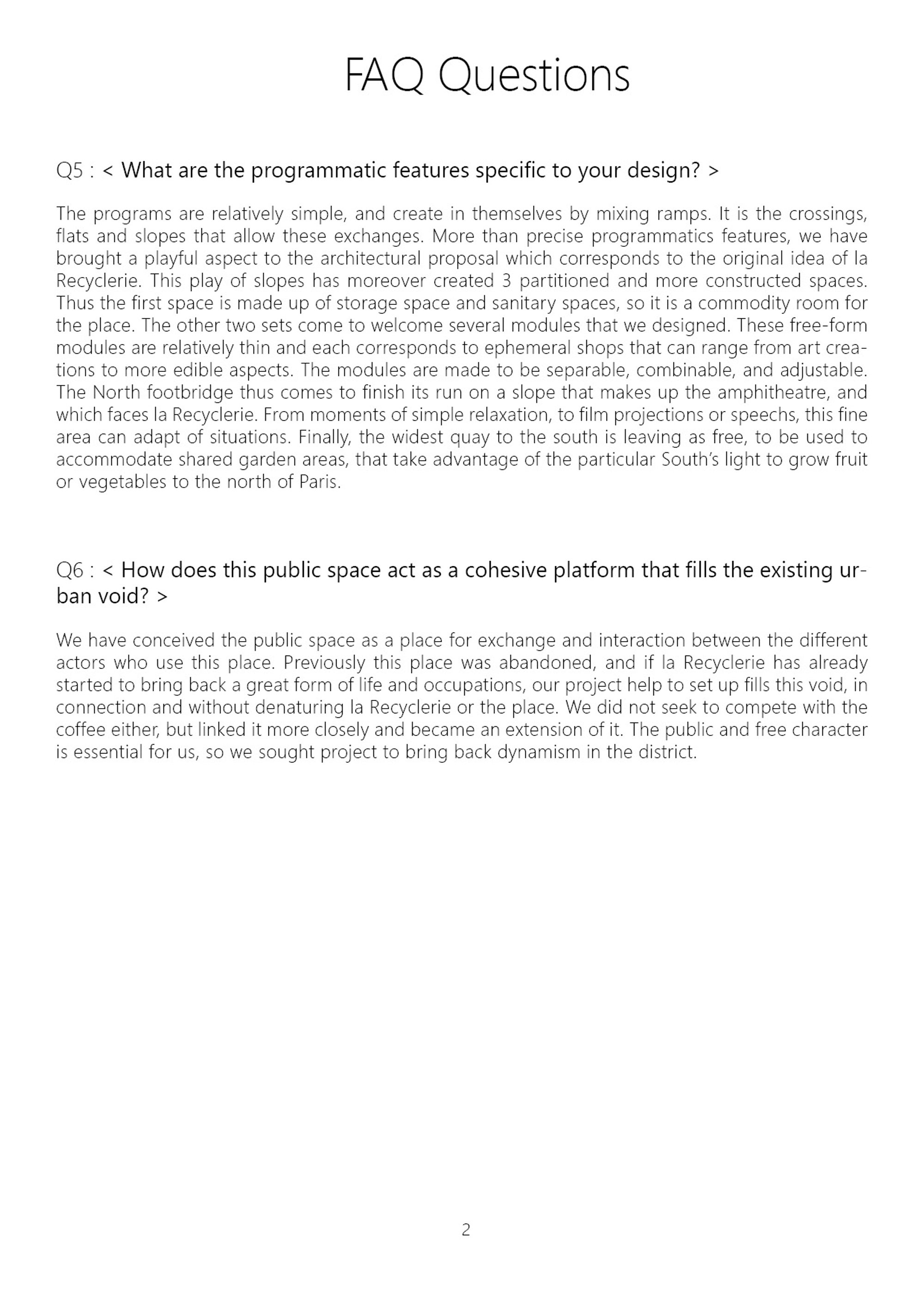 FAQ Question 2