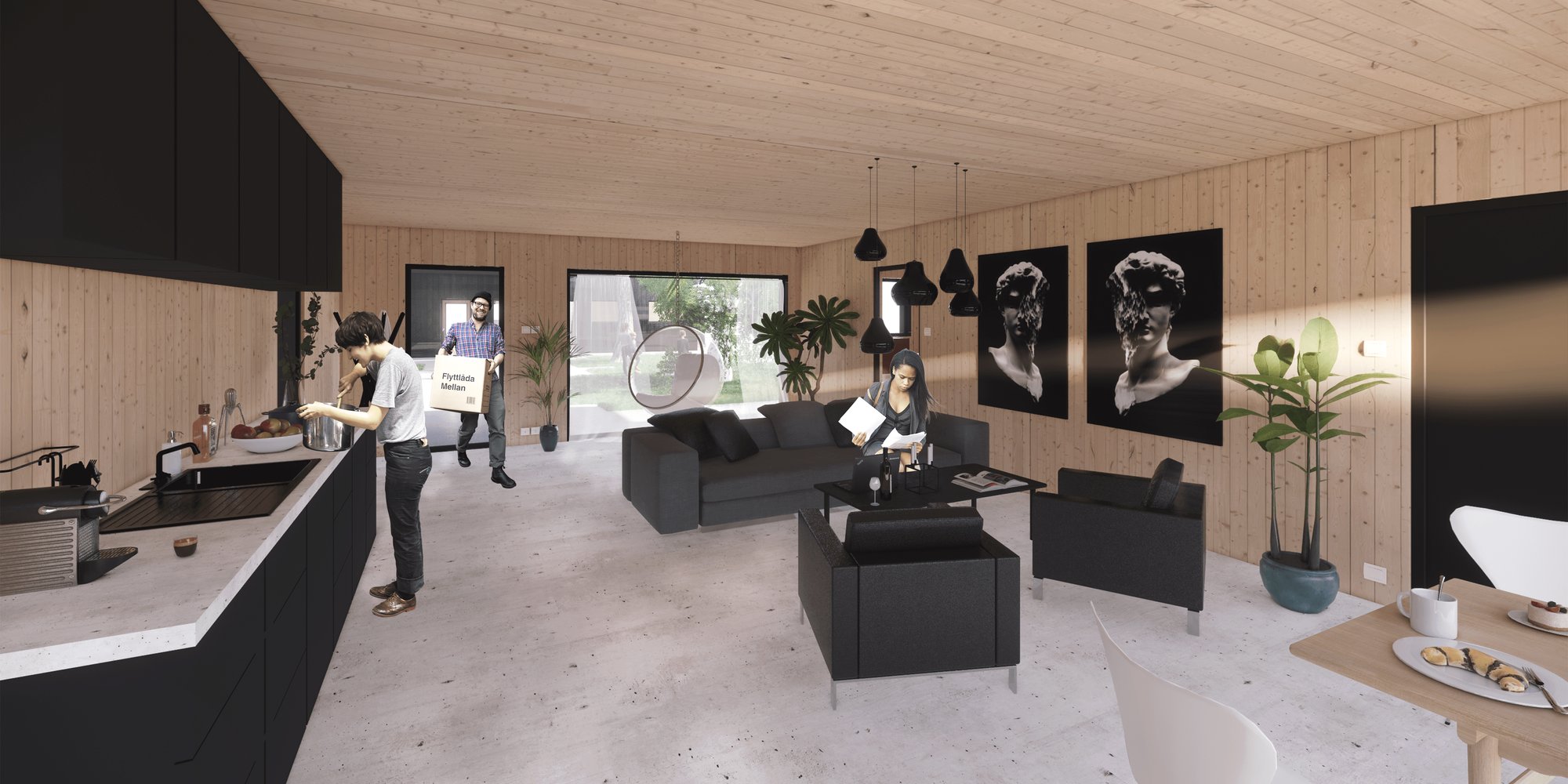 Visualization of shared apartment