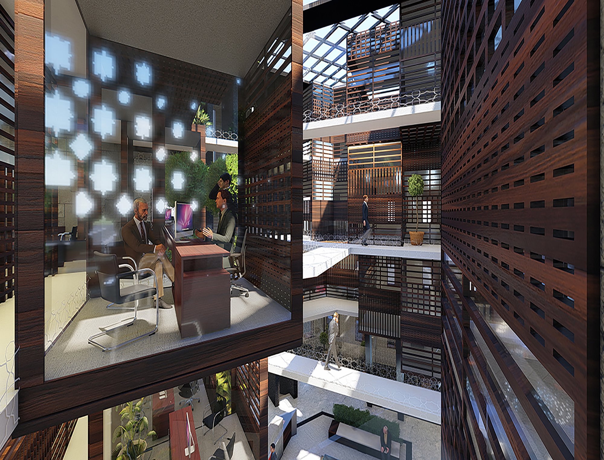 Offices insights and pattern shadows