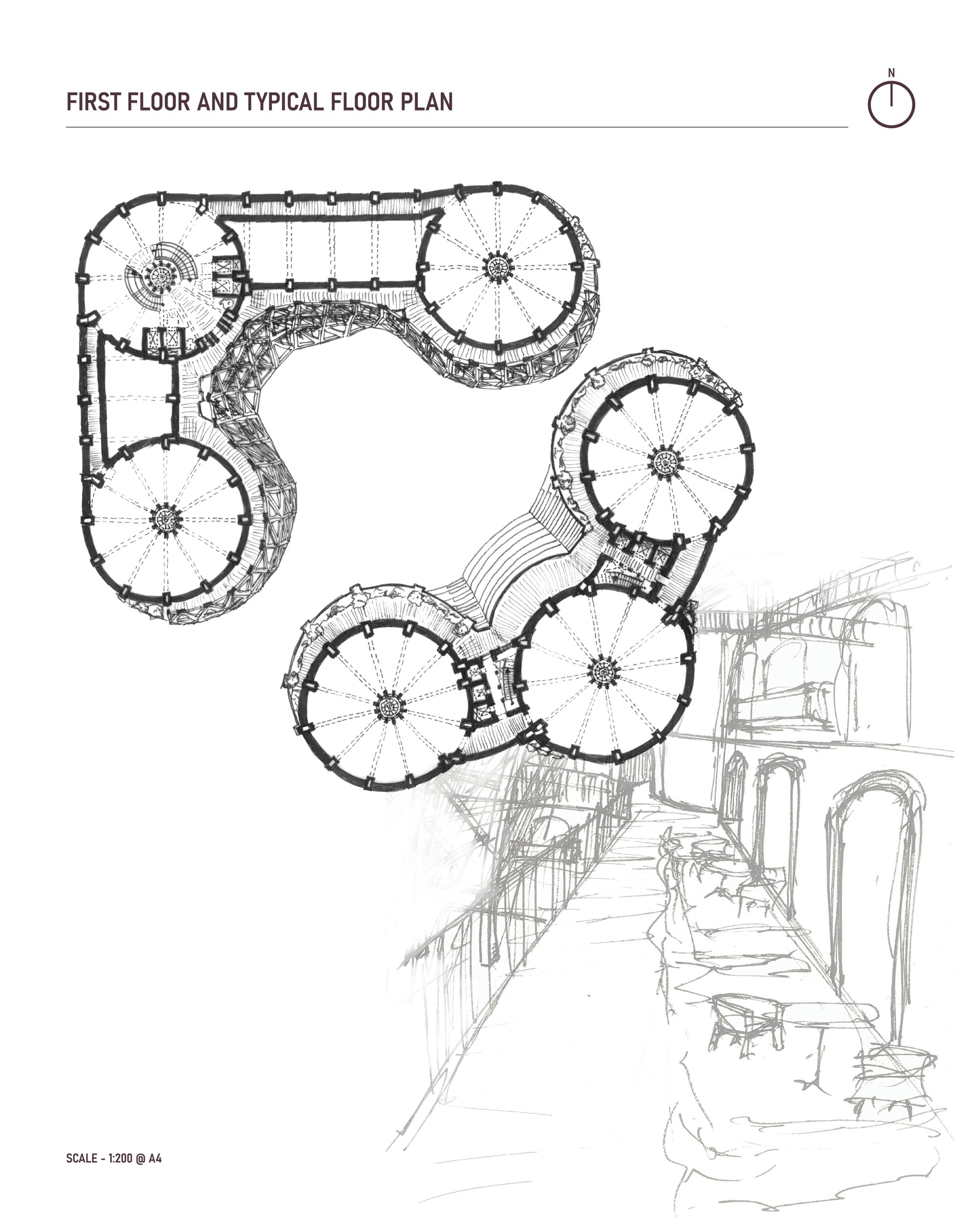 First Floor and Typical Floor Plan
