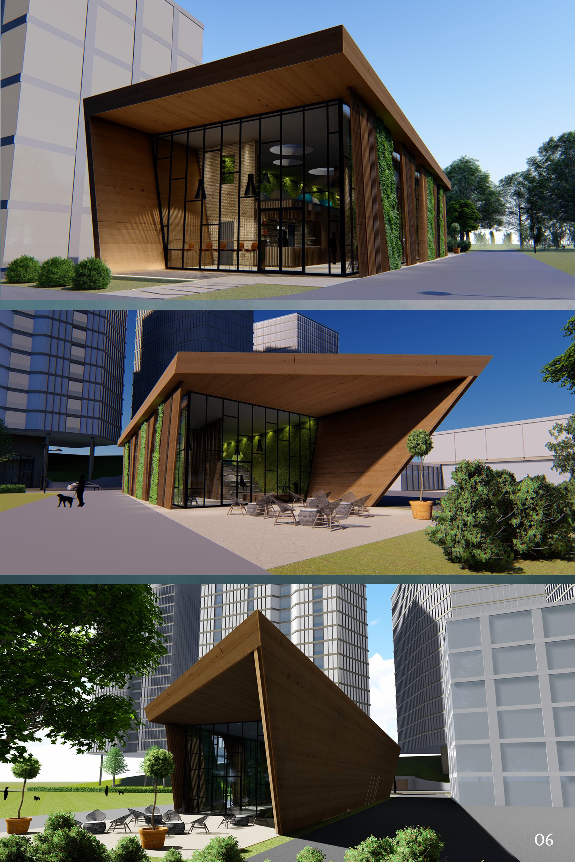 Exterior 3D views