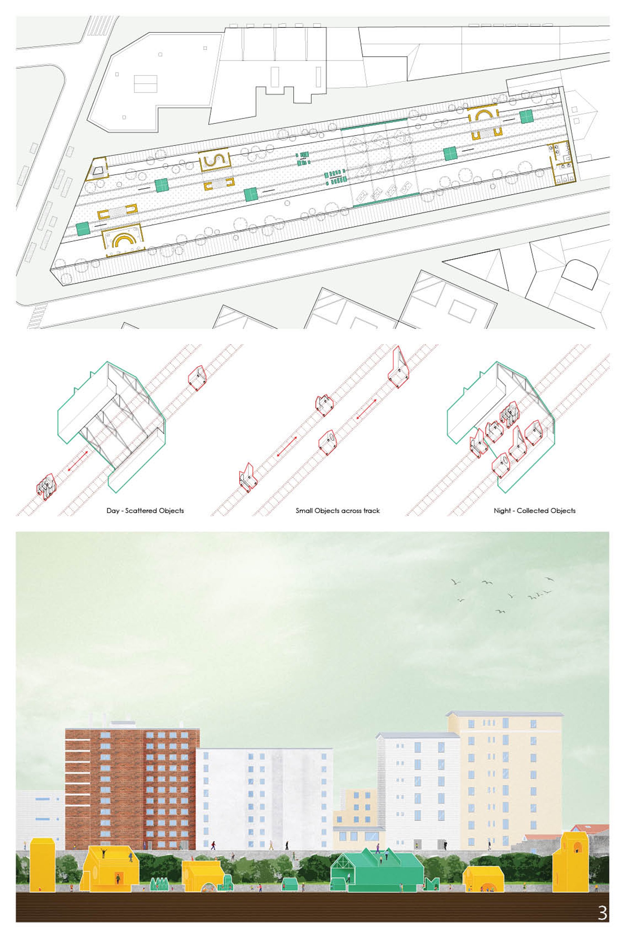 Plan View. Elevation View.