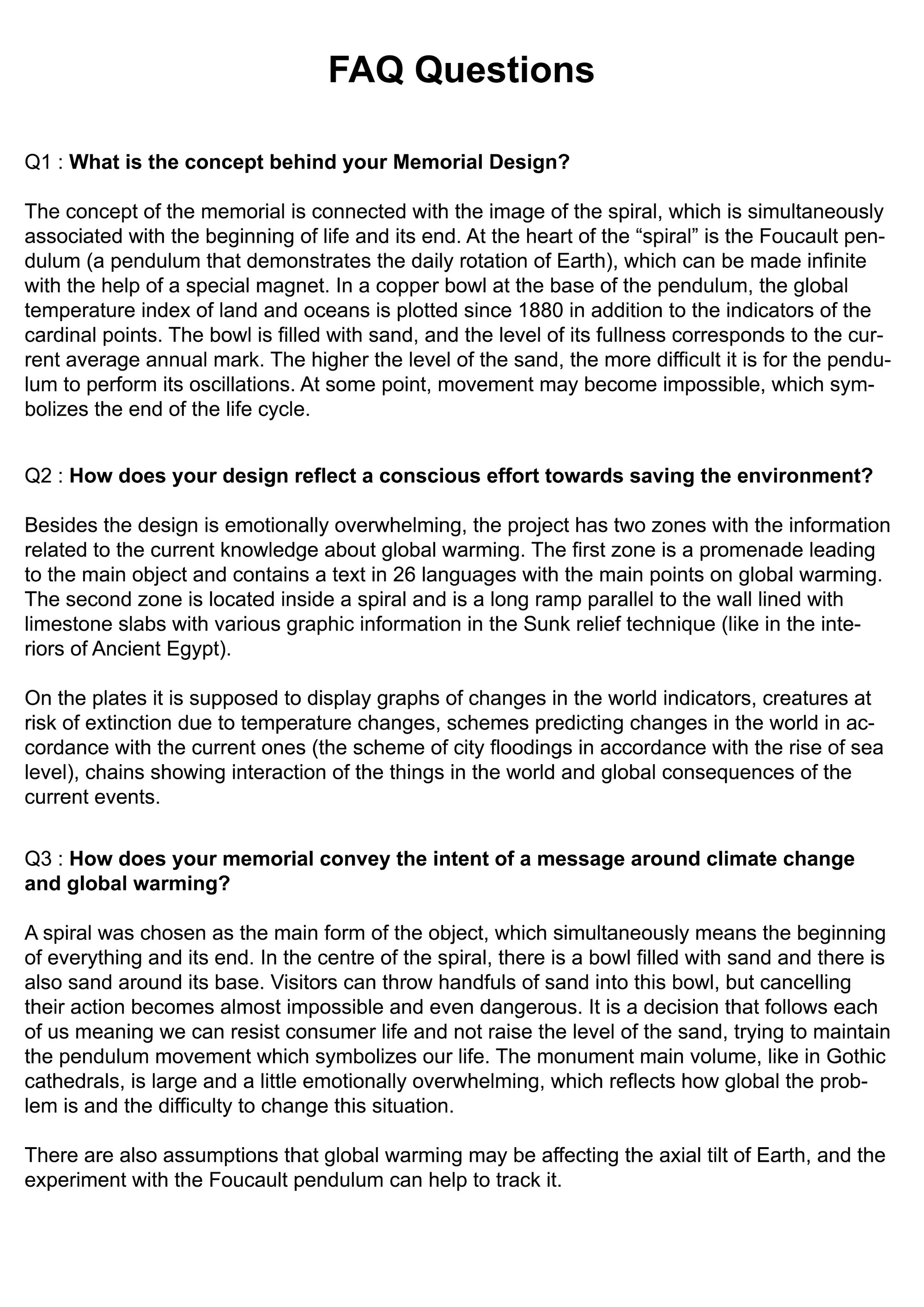 FAQ 1-3 questions