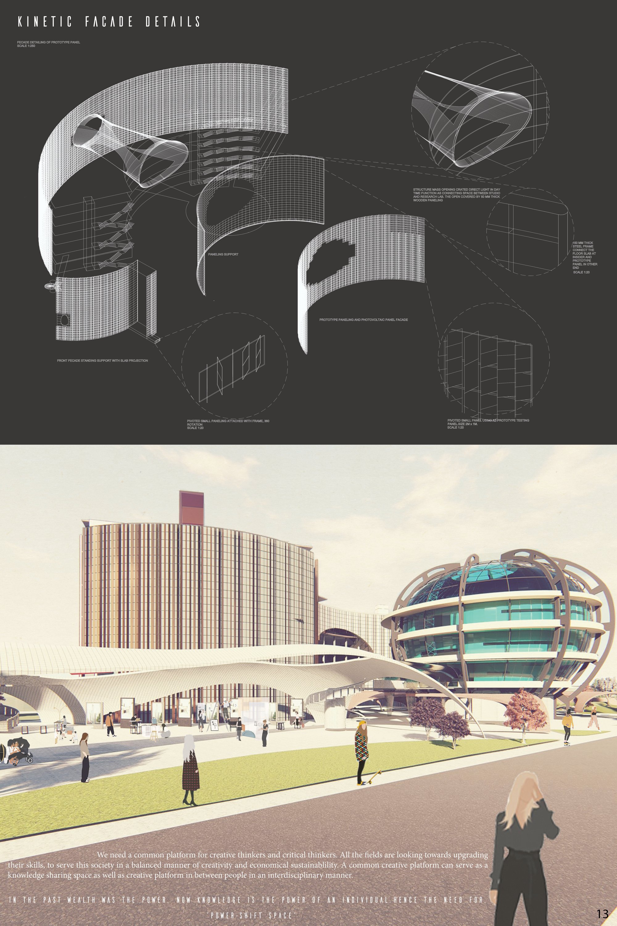 Dynamic facade detail and installation process