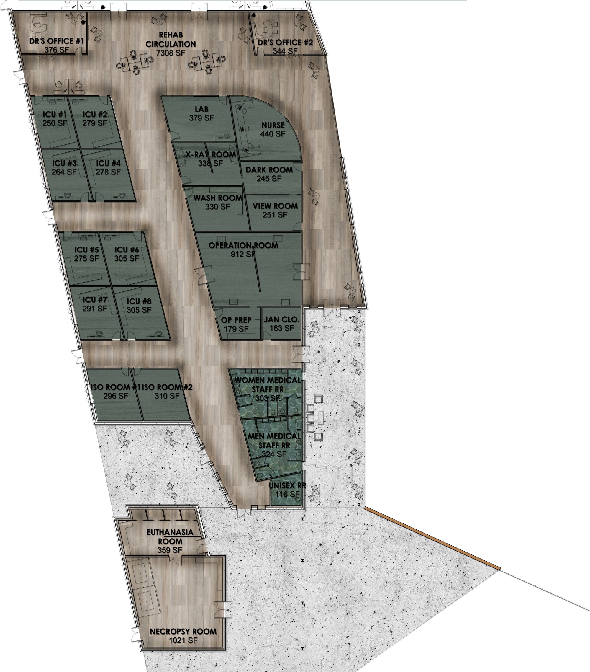 REHABILITATION FACILITY FLOOR PLAN