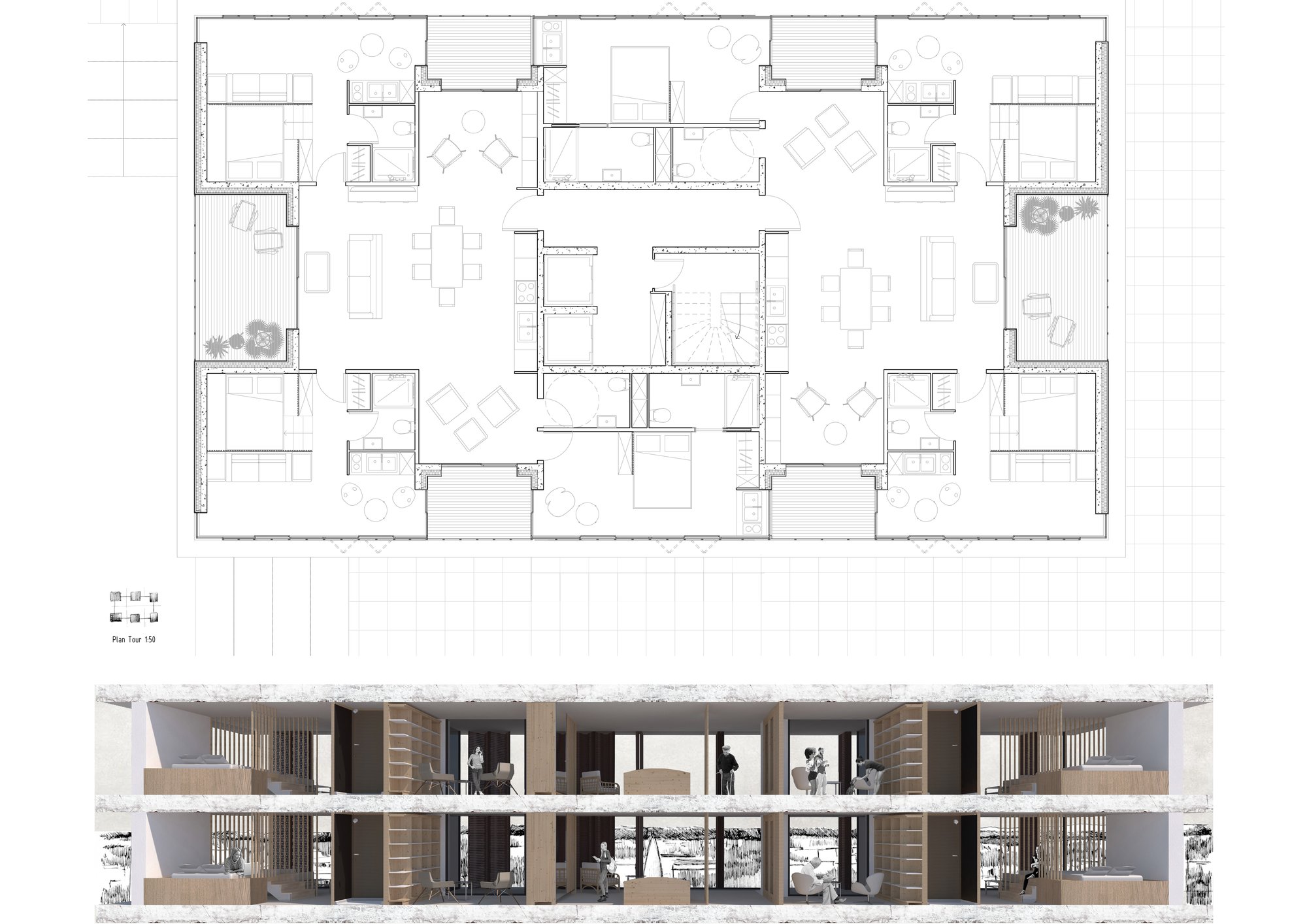 Logements en cluster