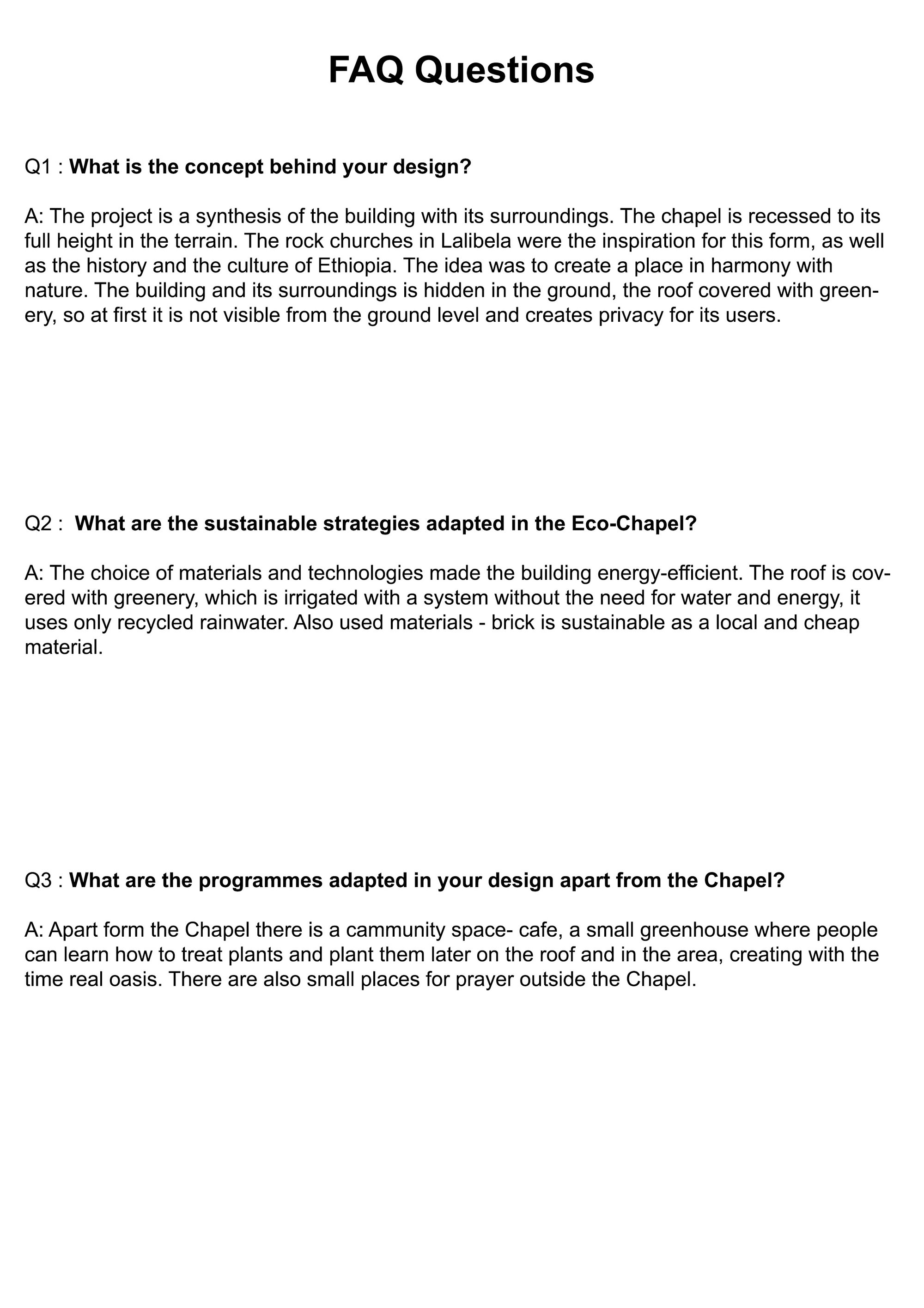 FAQ QUESTIONS 1-3