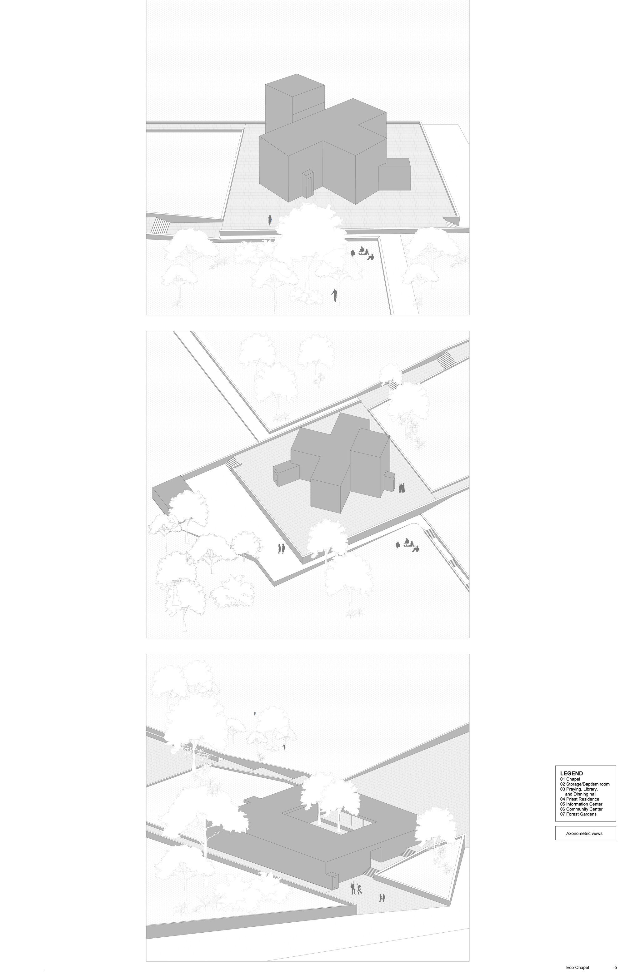 Axonometric 3D views
