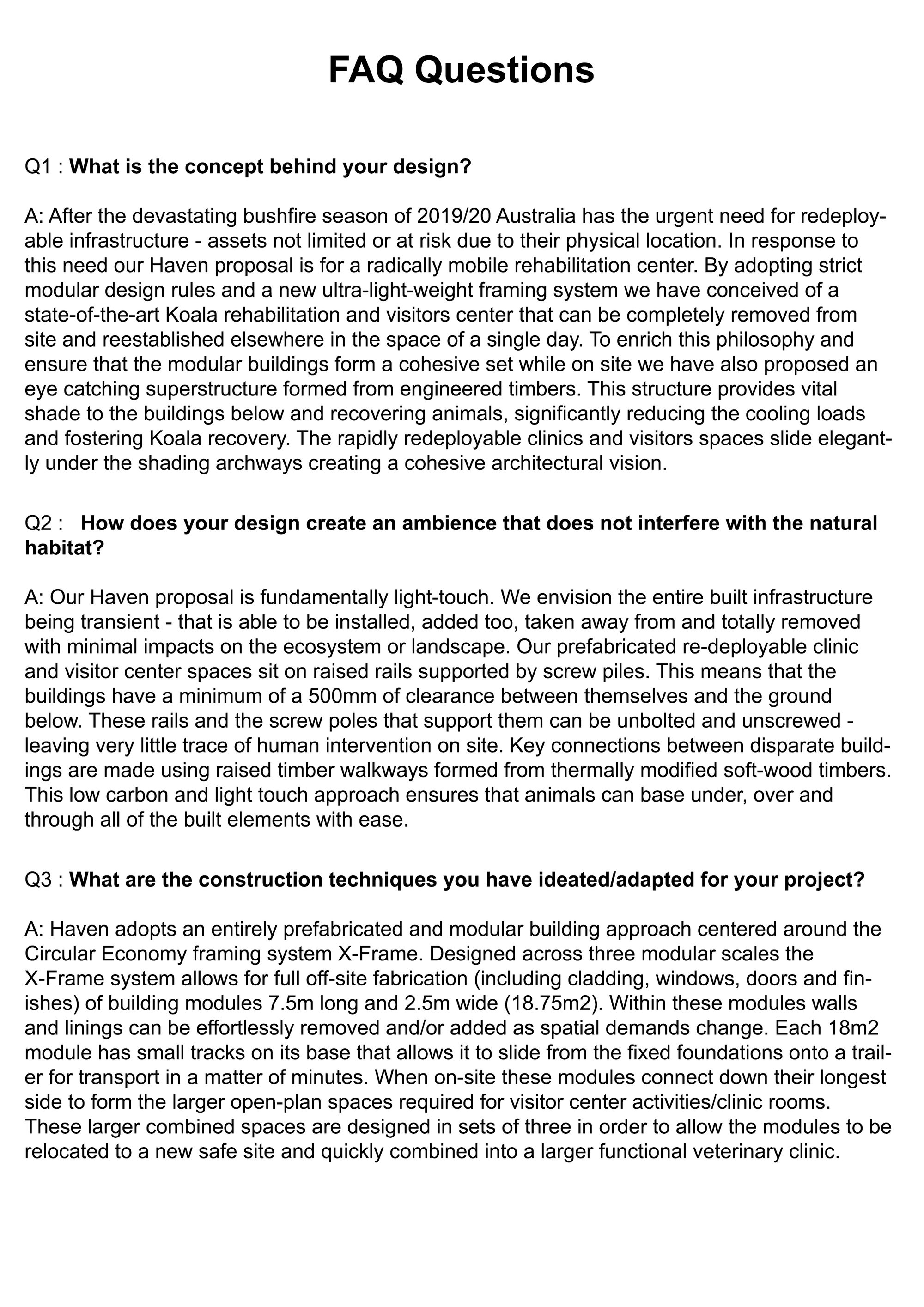 FAQ Haven Page 1