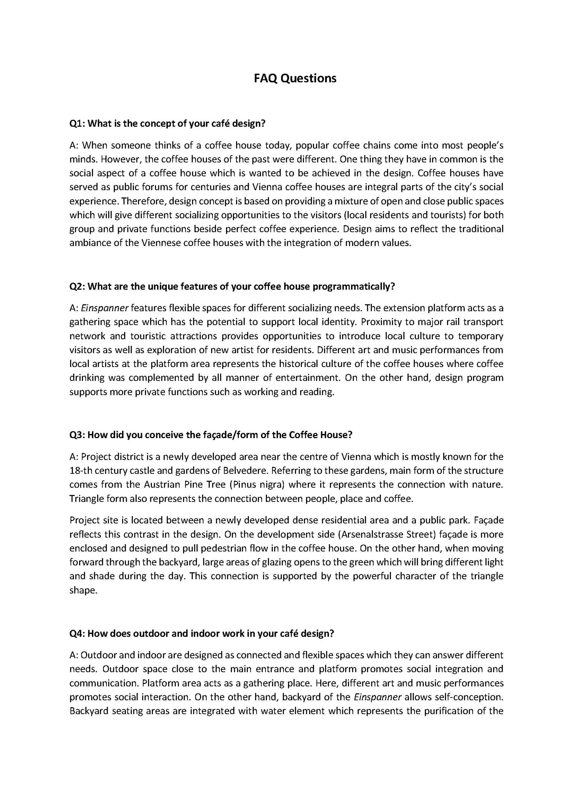 FAQ Questions Page 1