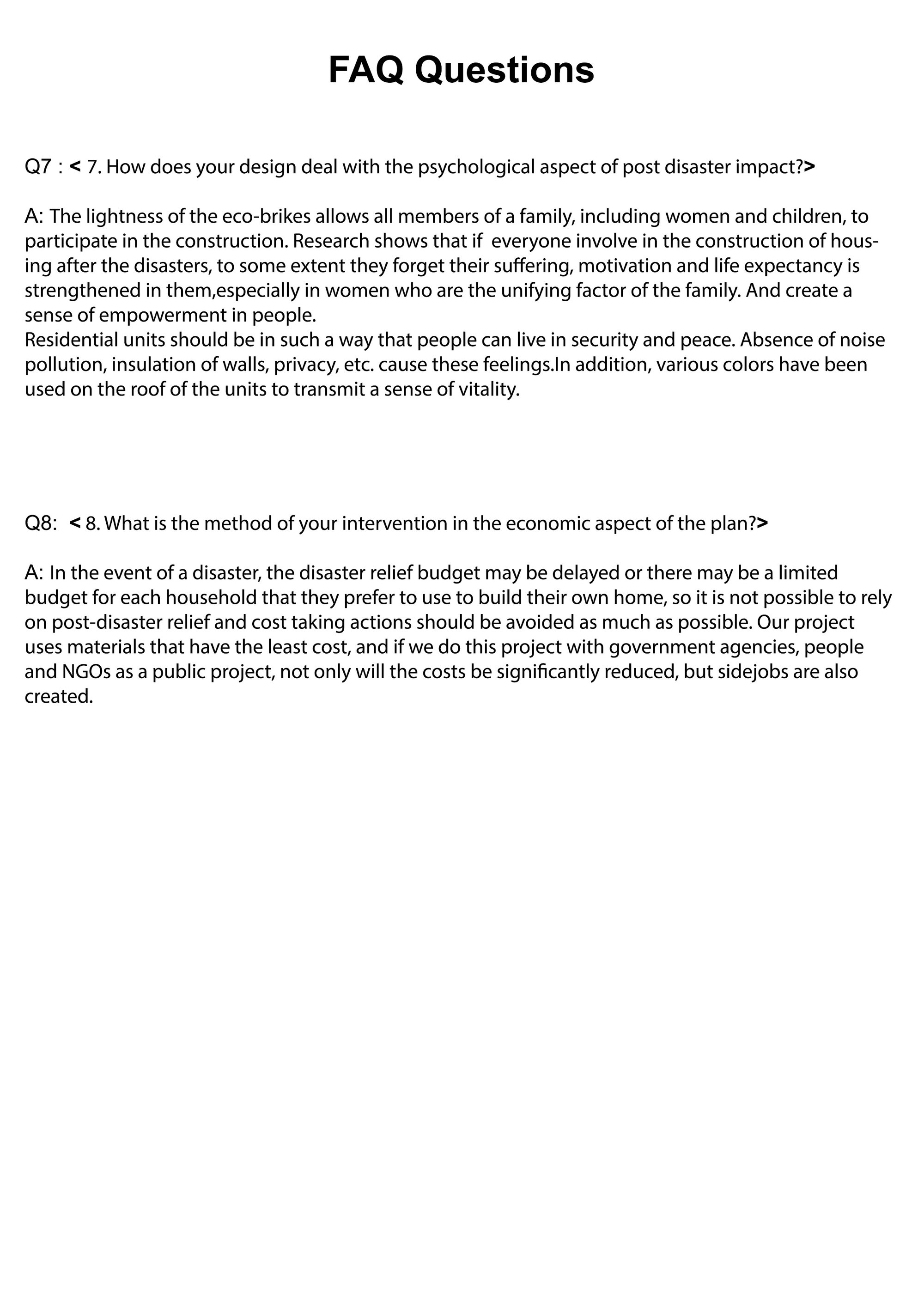 FAQs 7&8
