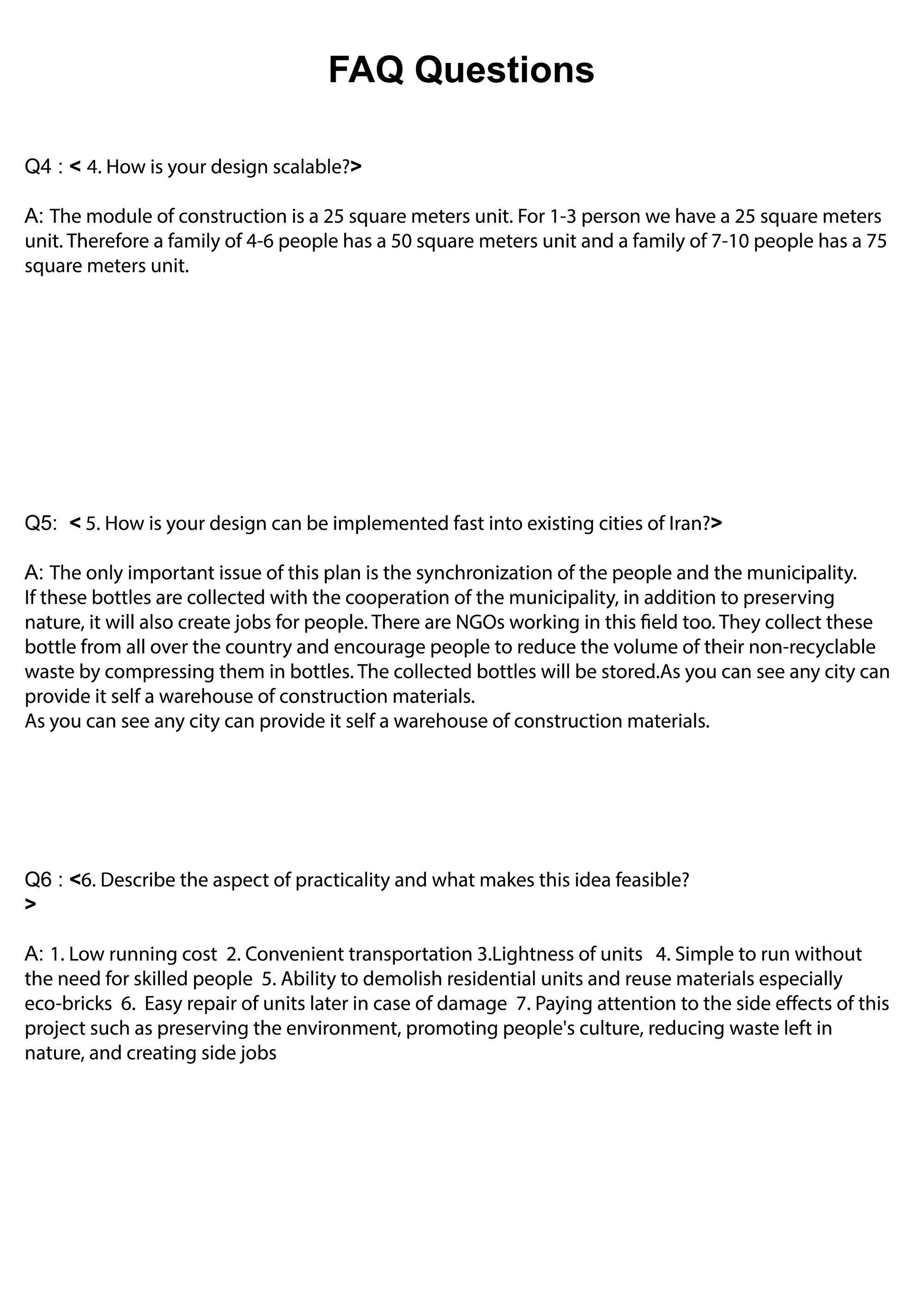 FAQs 4-6