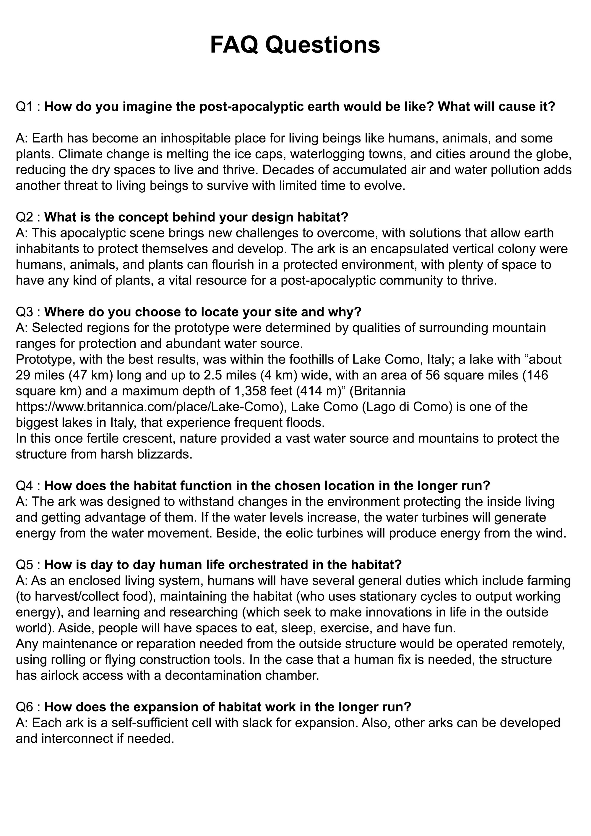 FAQ Answers