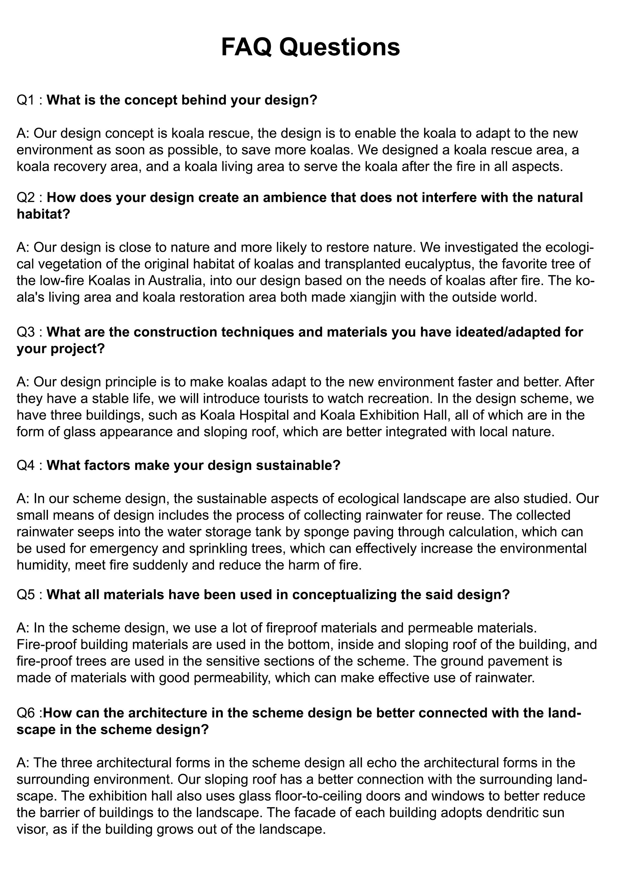 FAQ Questions