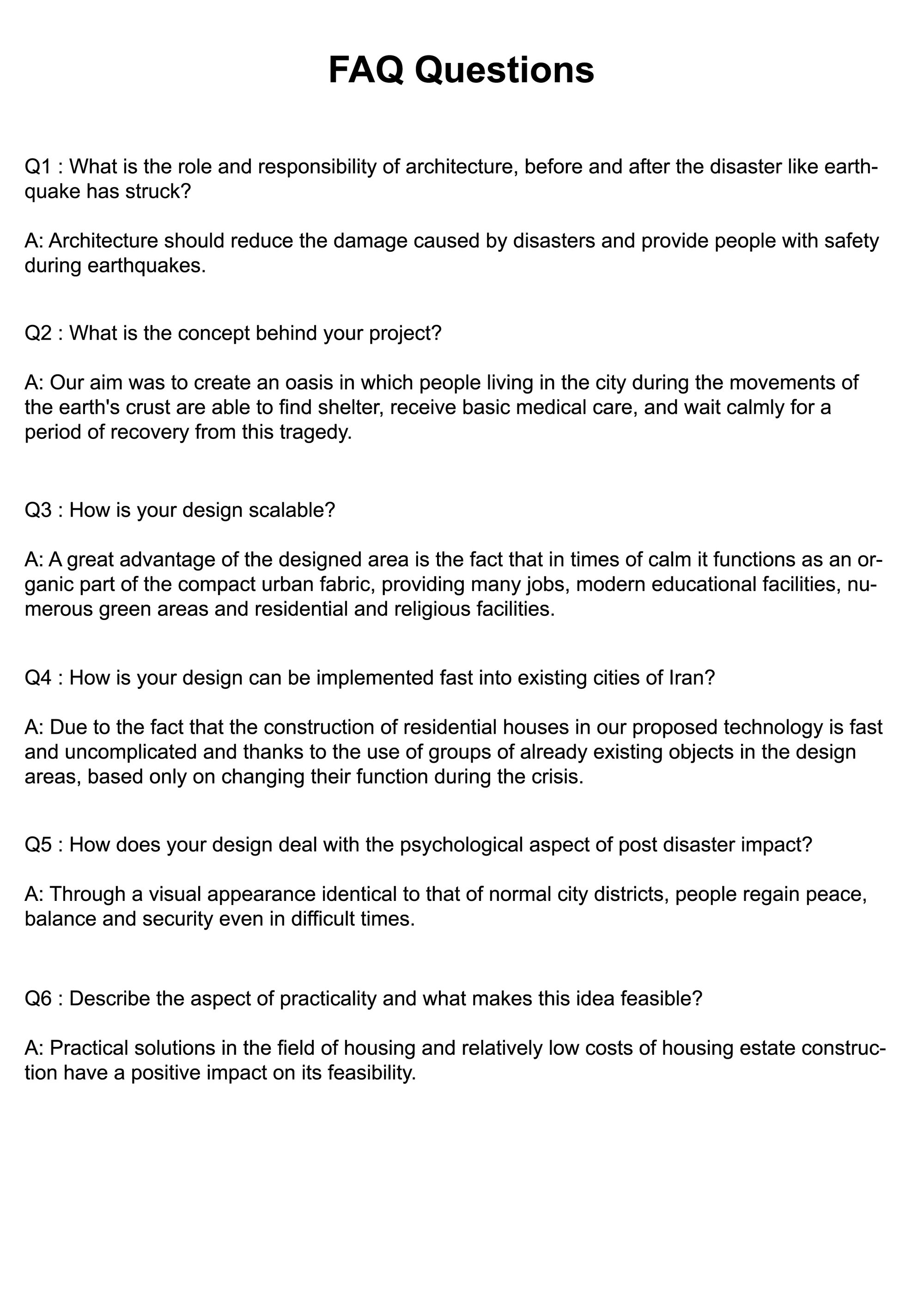 FAQs