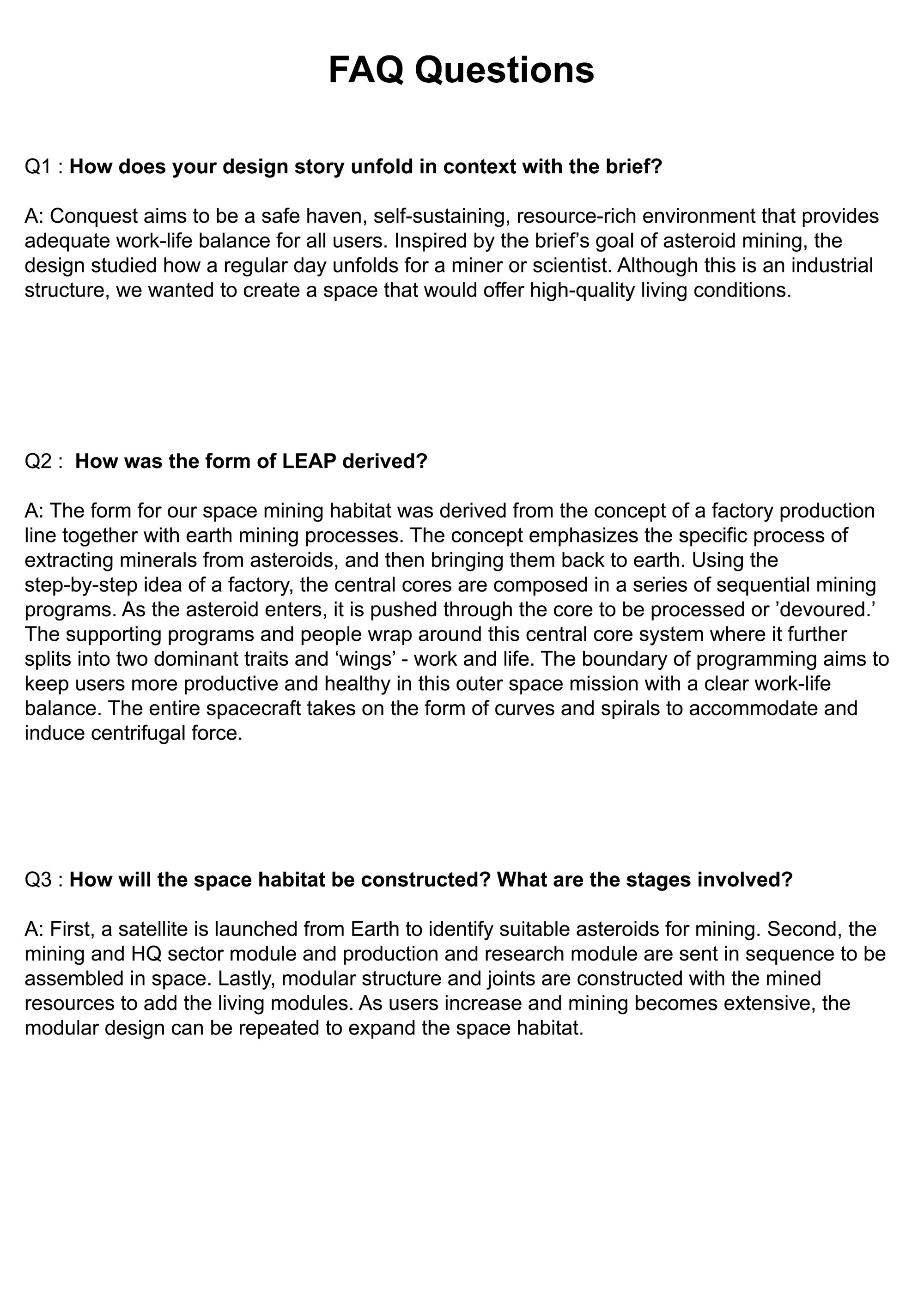 FAQ - Page 1