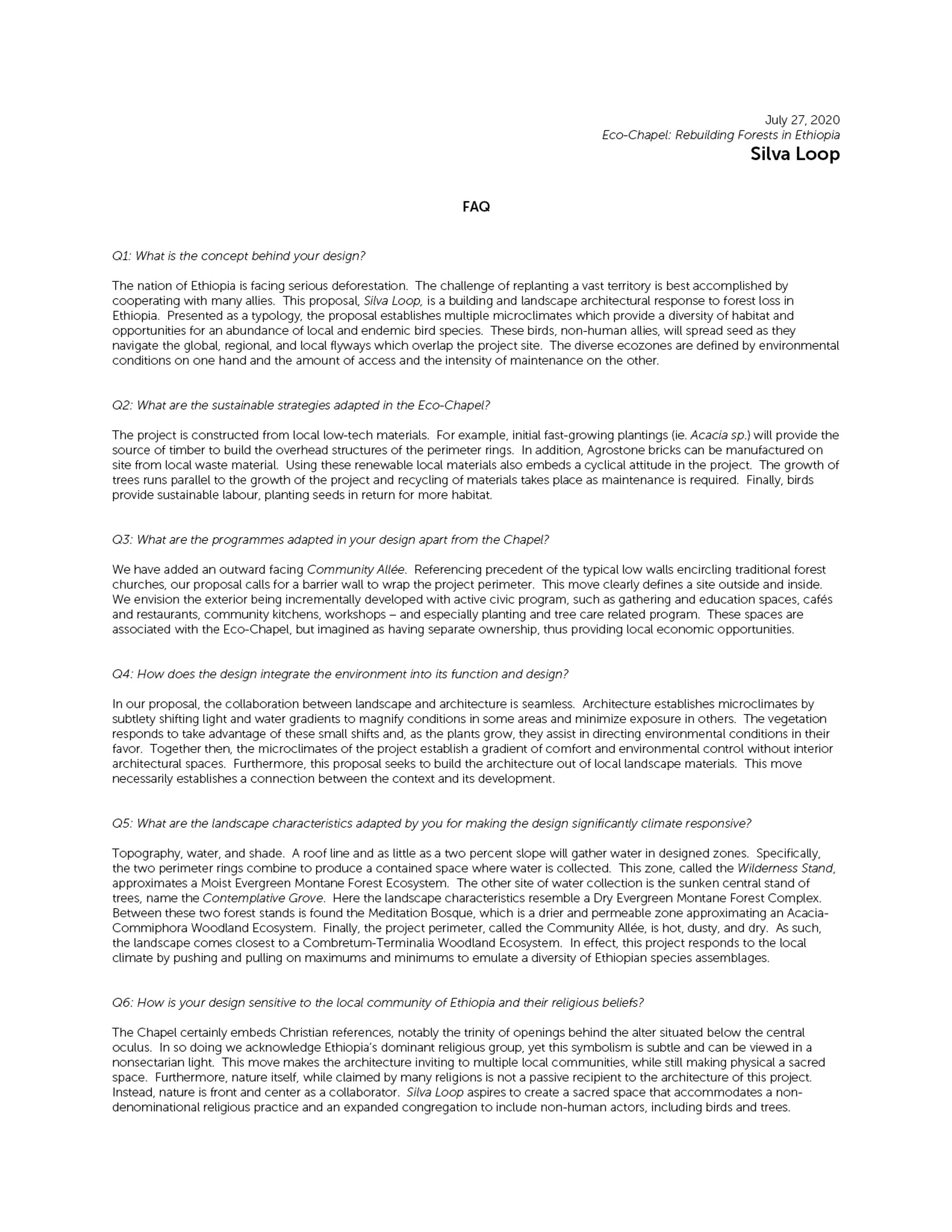 Silva Loop Project Description