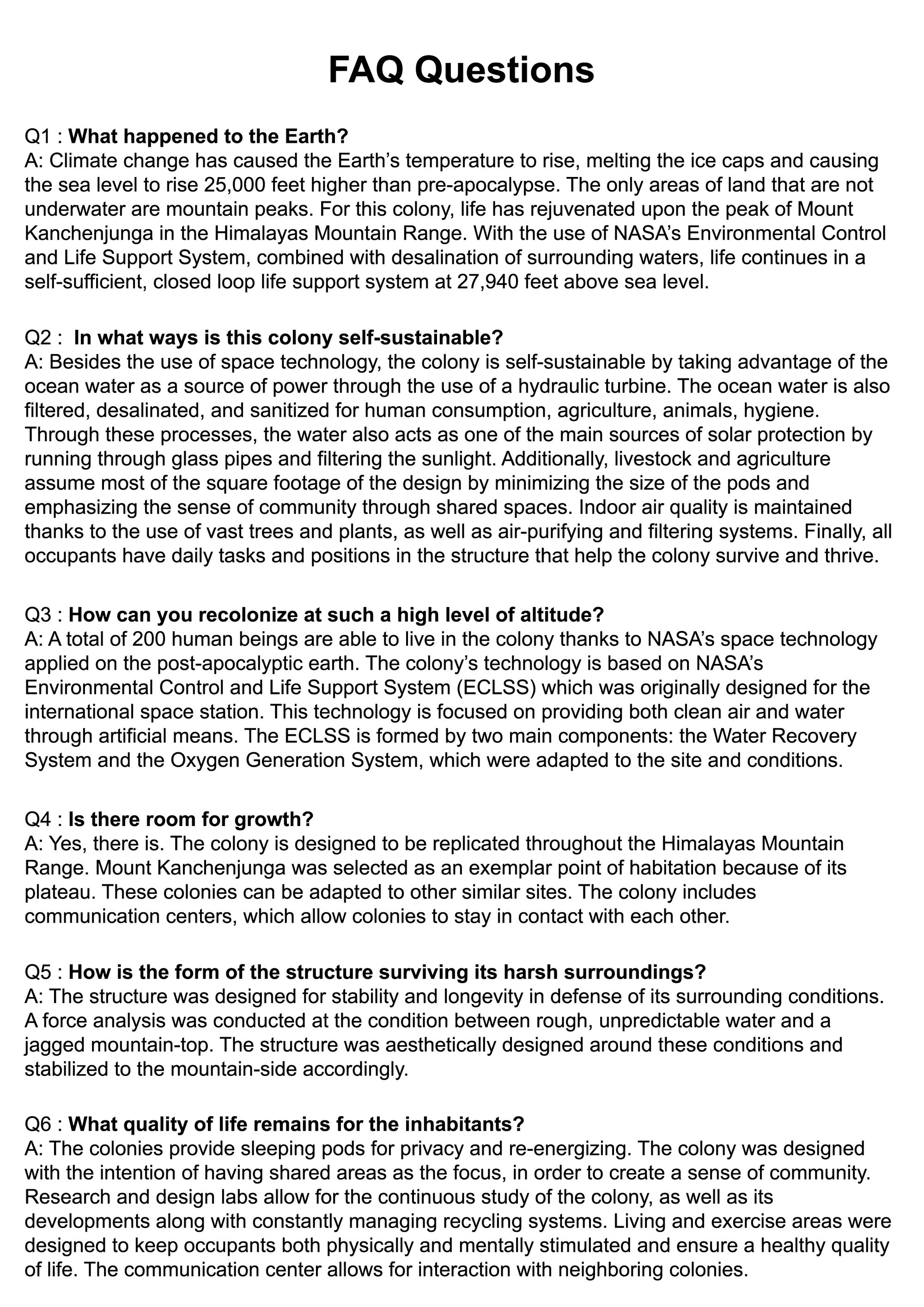 Frequently Asked Questions