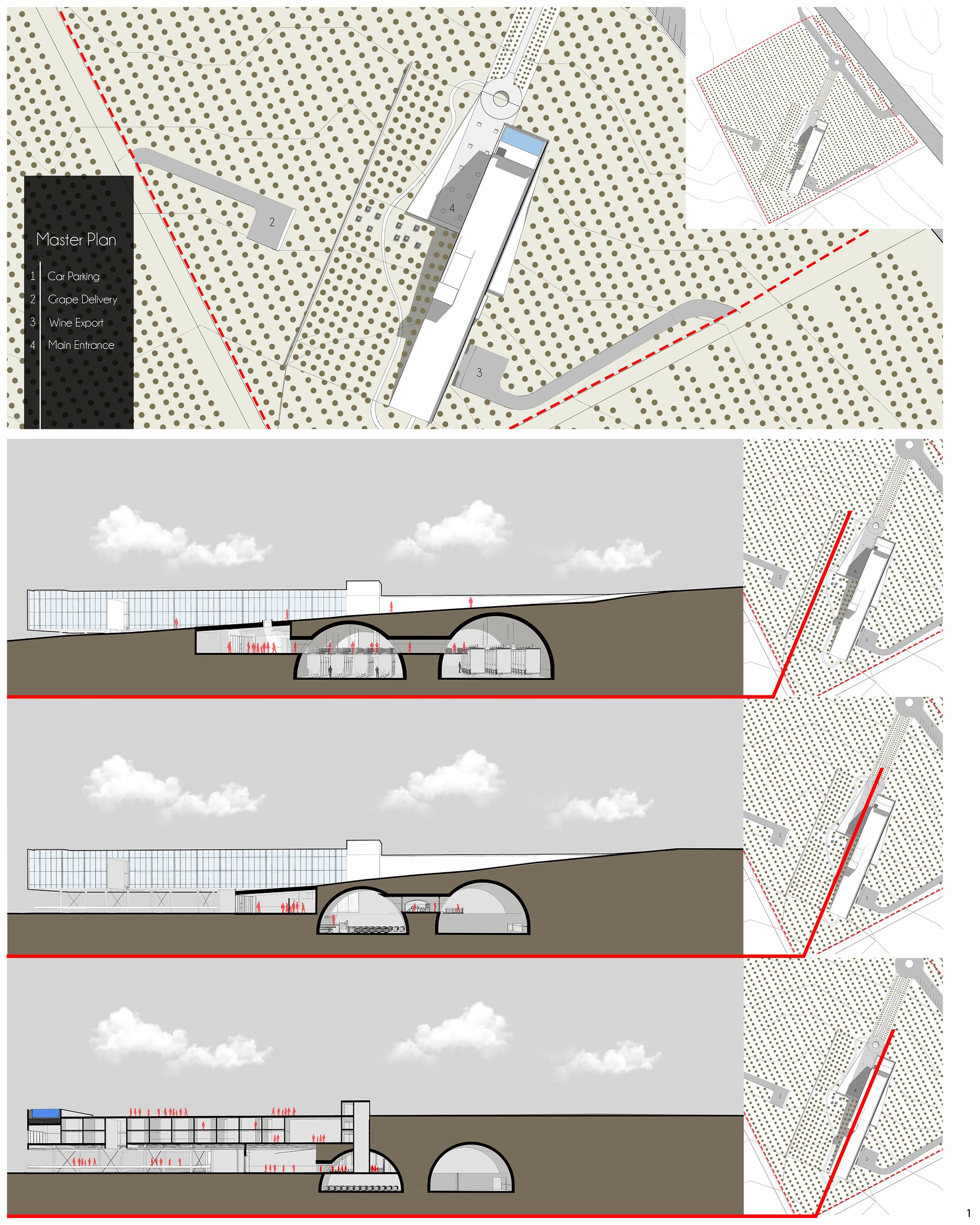 Master Plan and sections