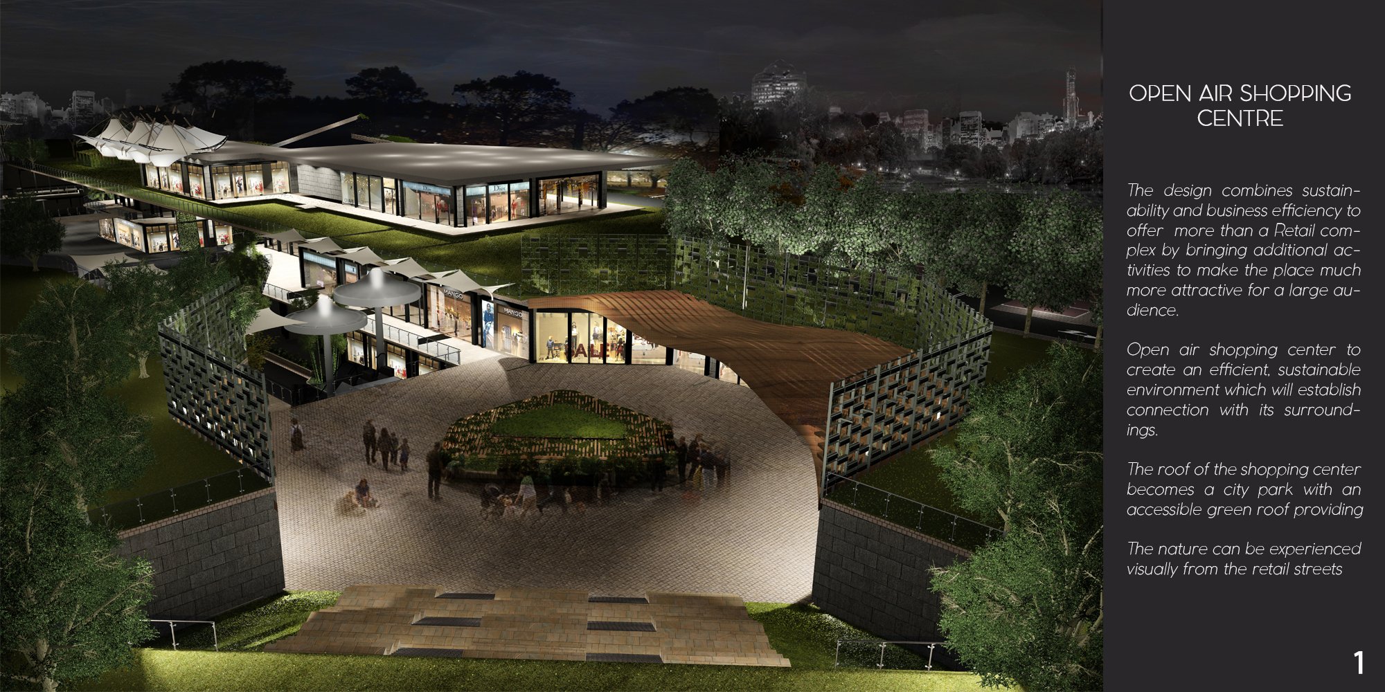 open air shopping centre