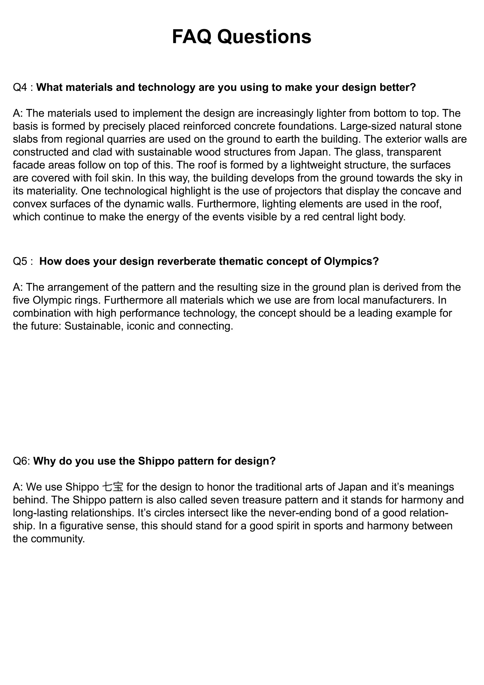 FAQ Questions 4-6