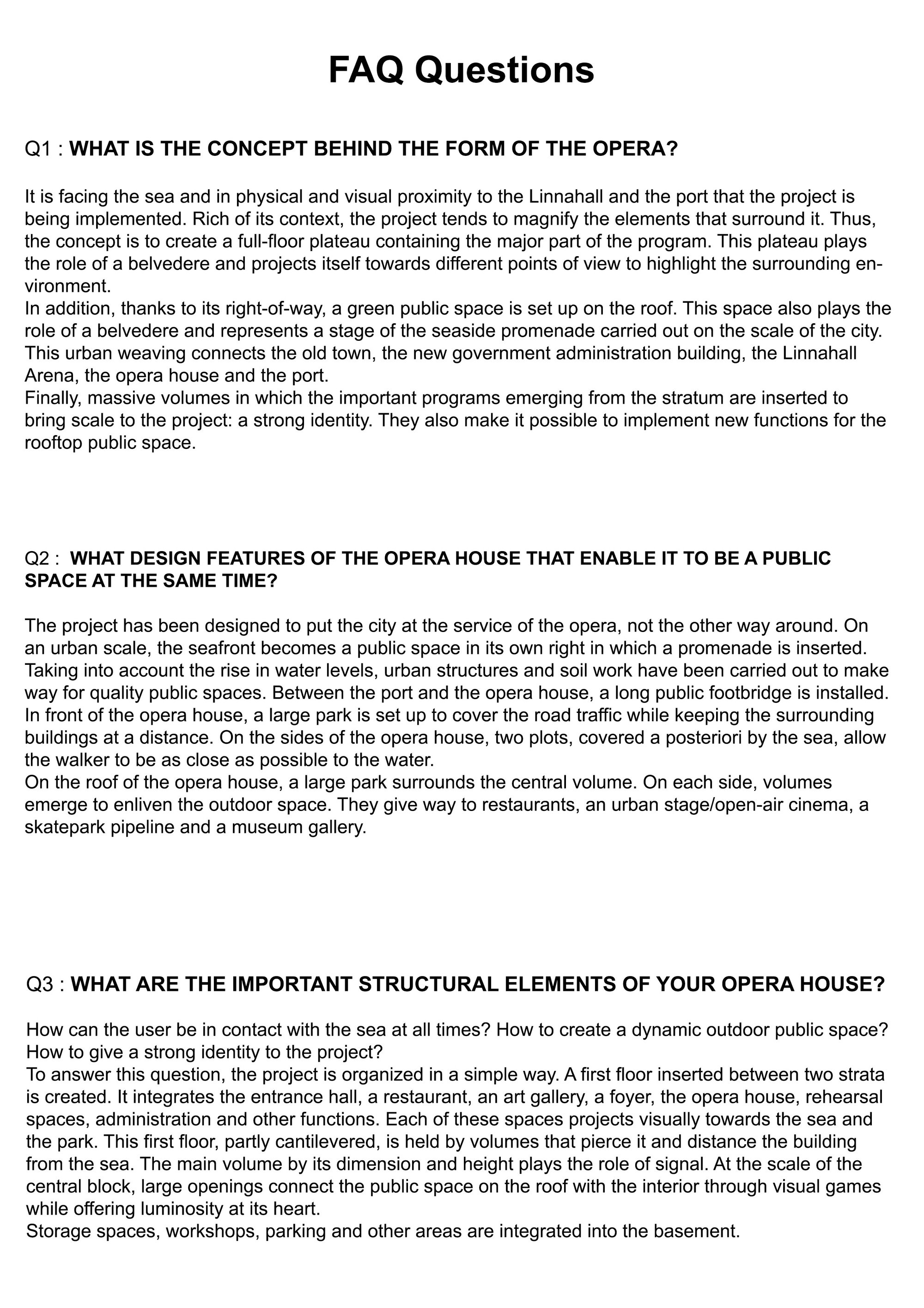 FAQ Questions 1