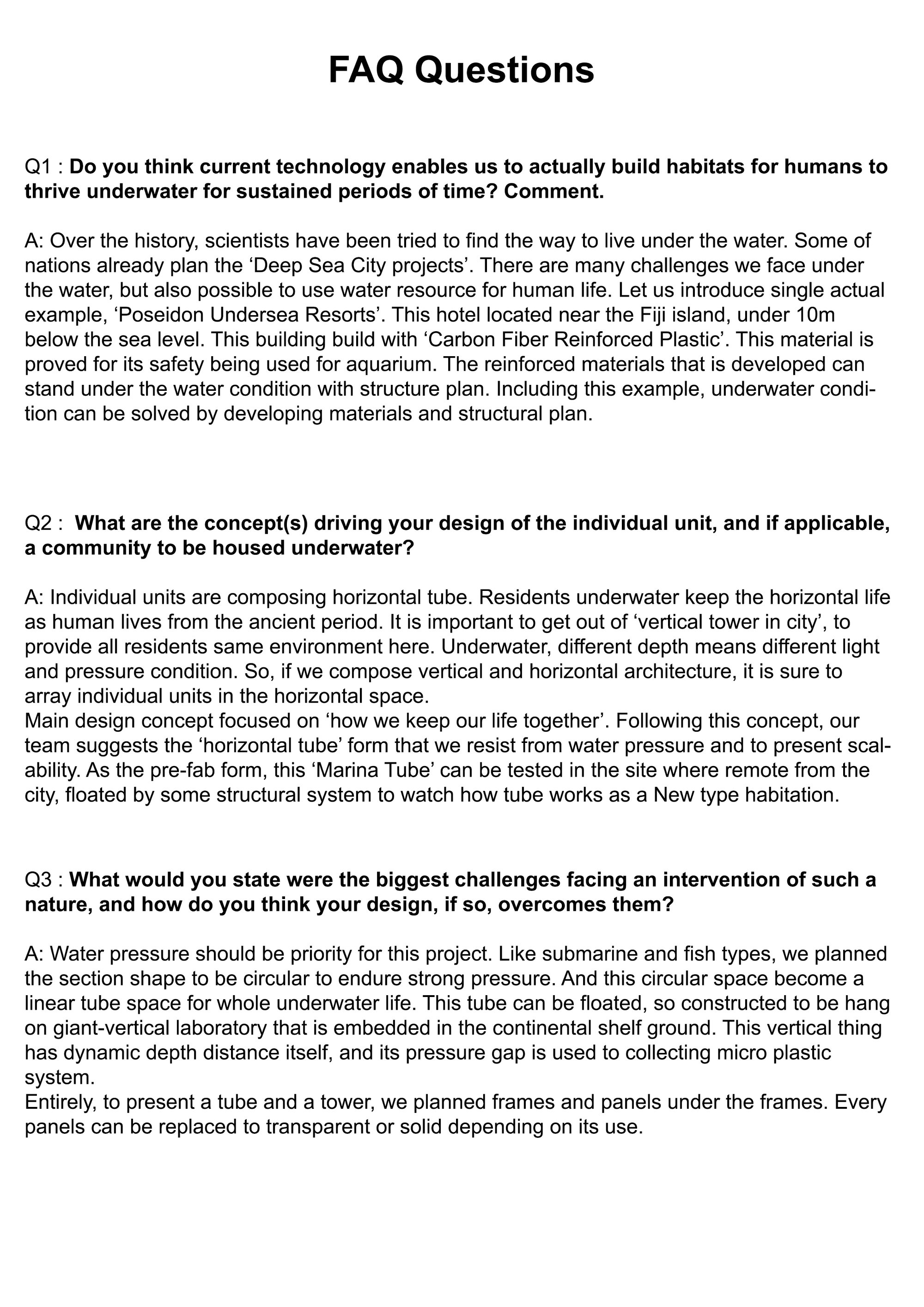 FAQ page1