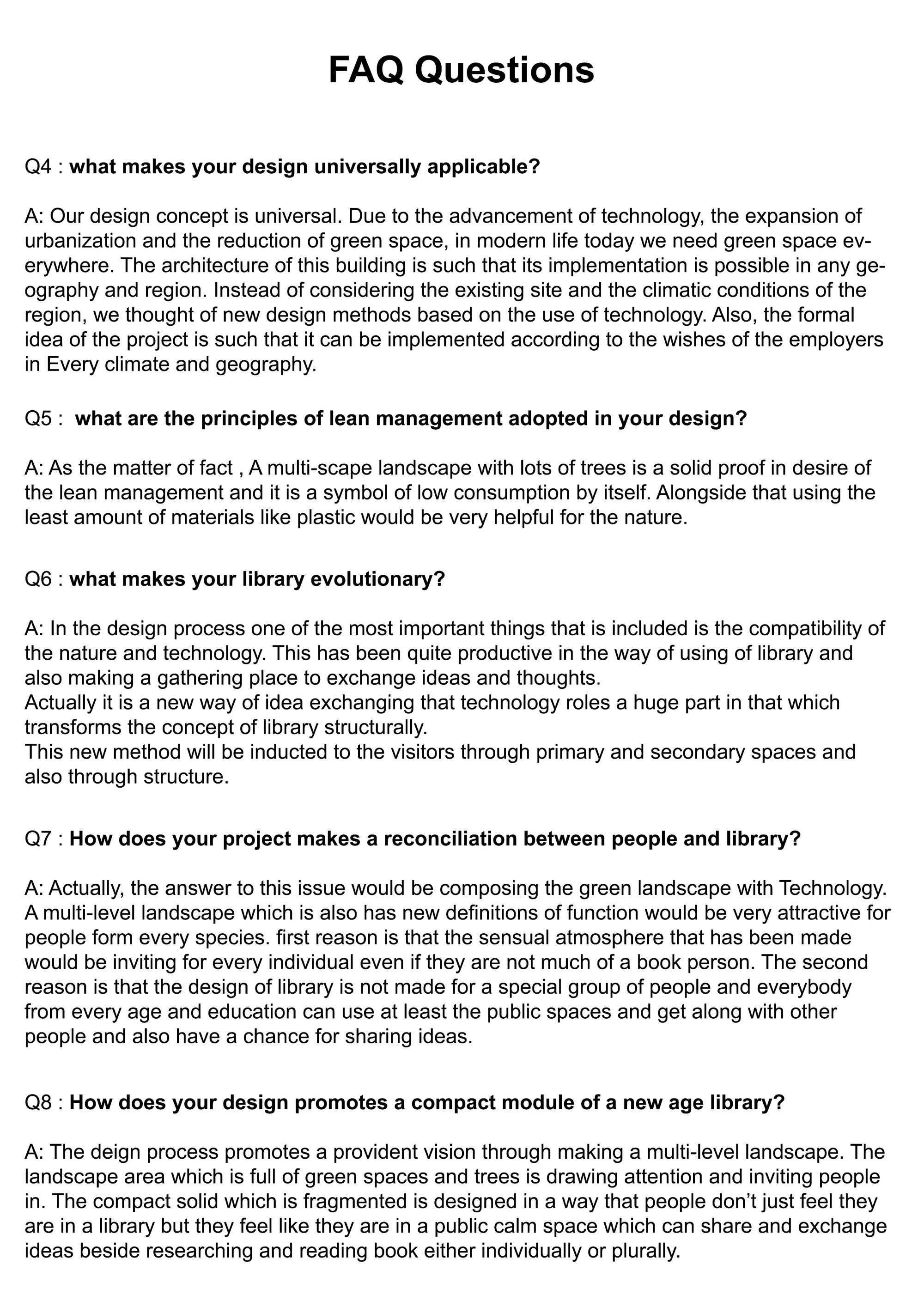 FAQ Questions 2