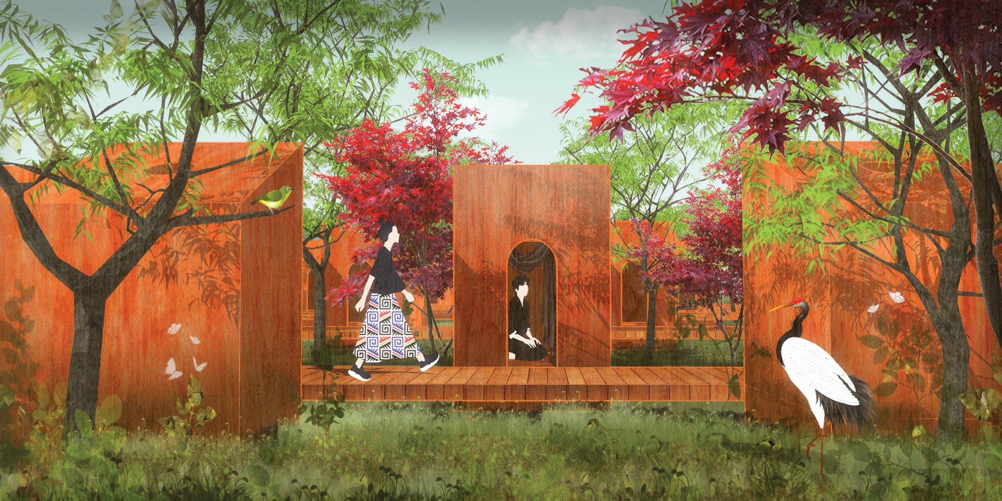 PAUSE in the Garden of water lilies