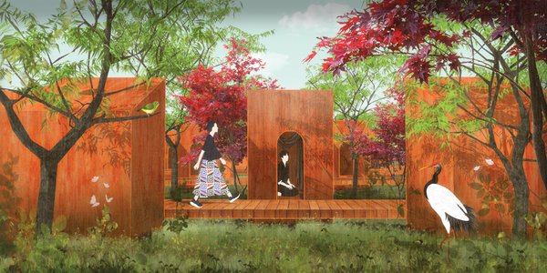 PAUSE in the Garden of water lilies