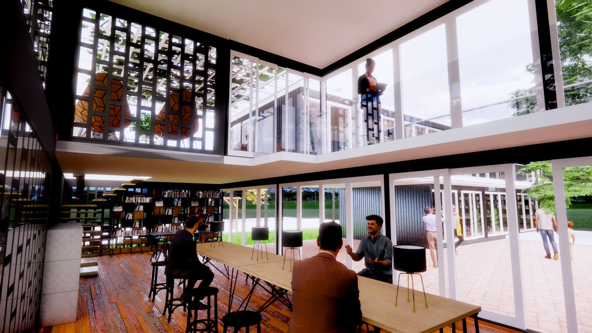 The reading room, an elevating experience to read.