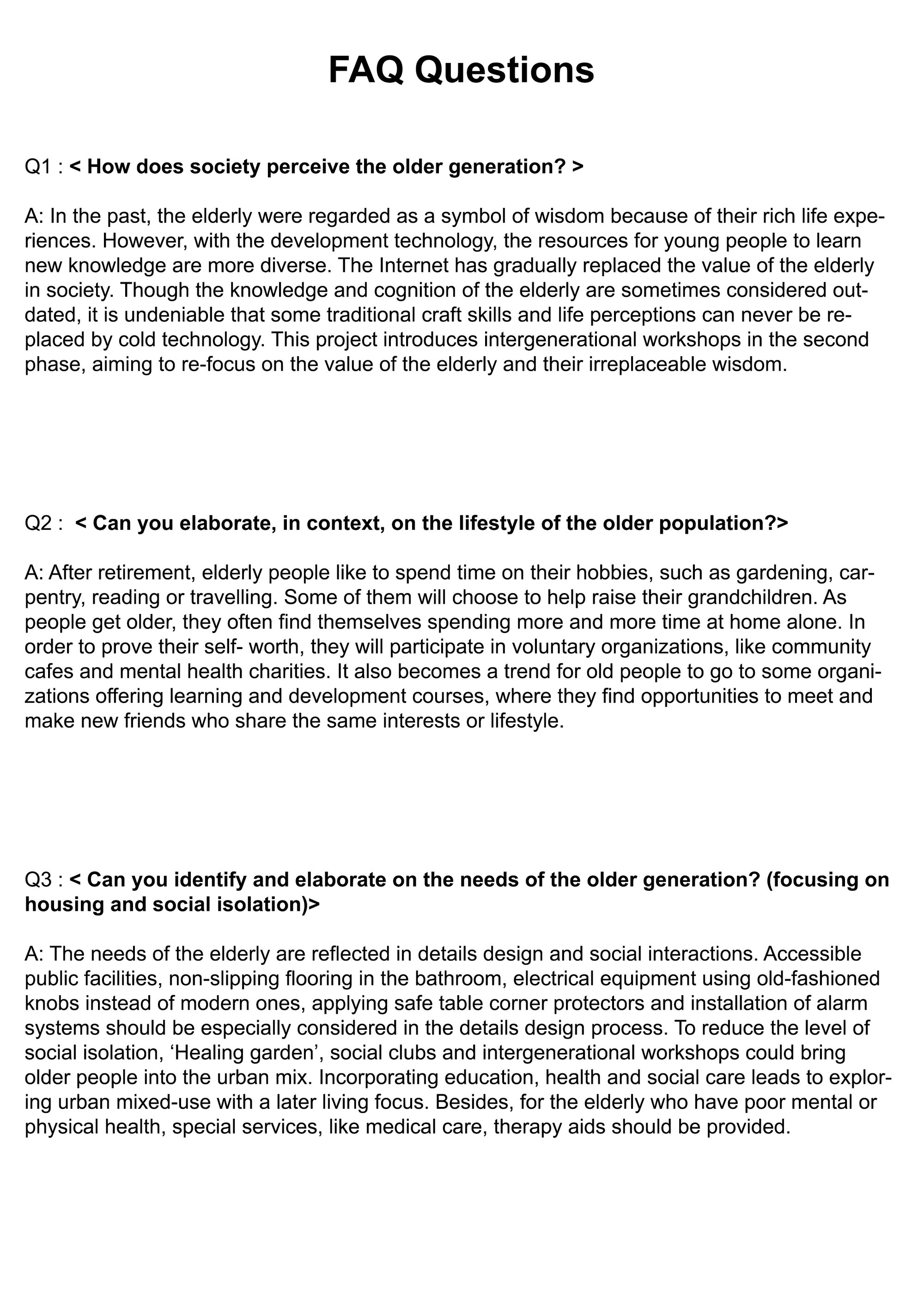 FAQ 1 - 3