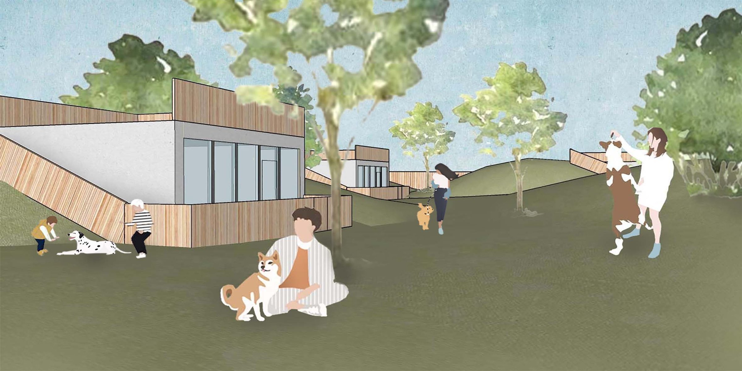 Temporary home for dogs