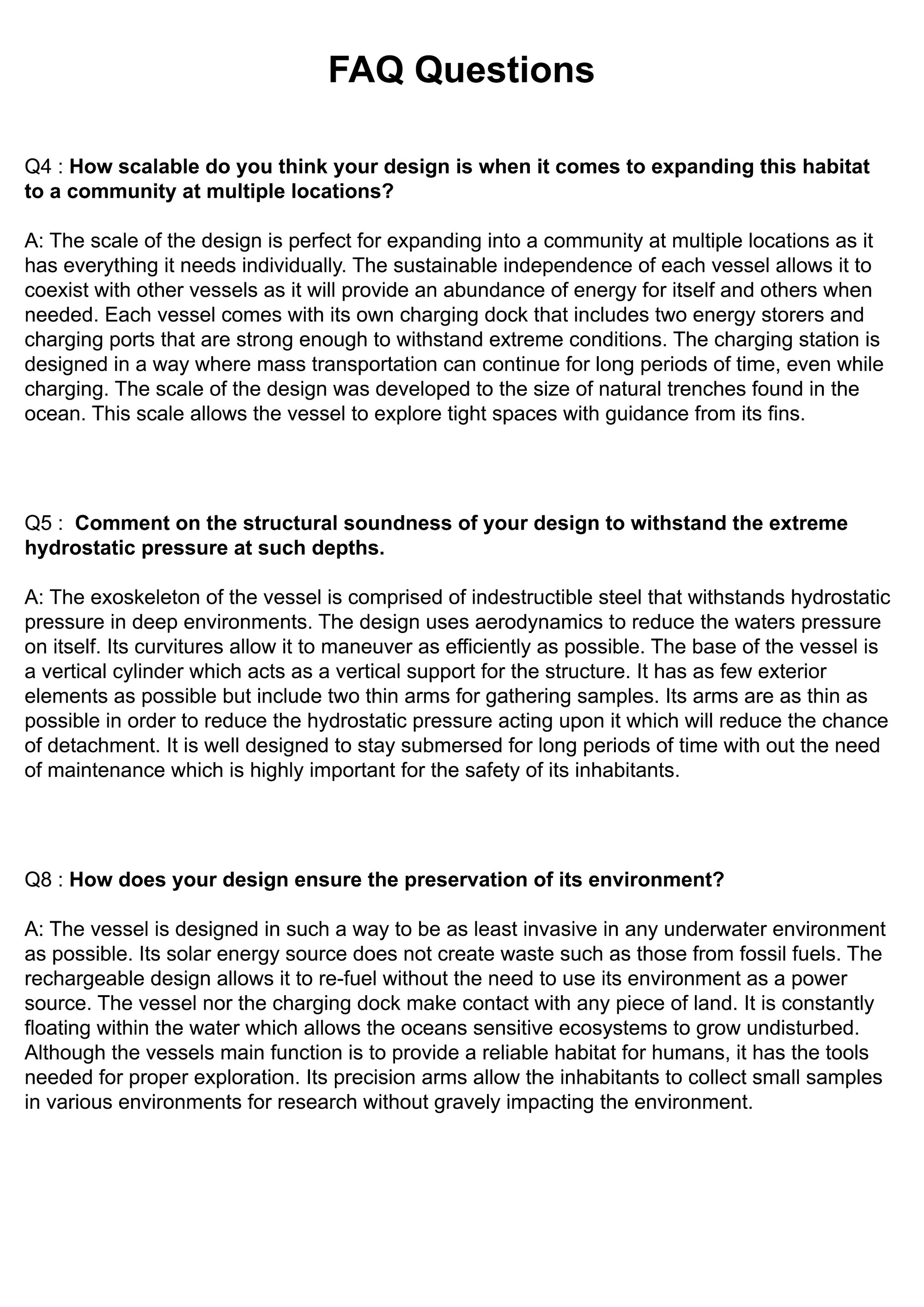 FAQ Questions 2
