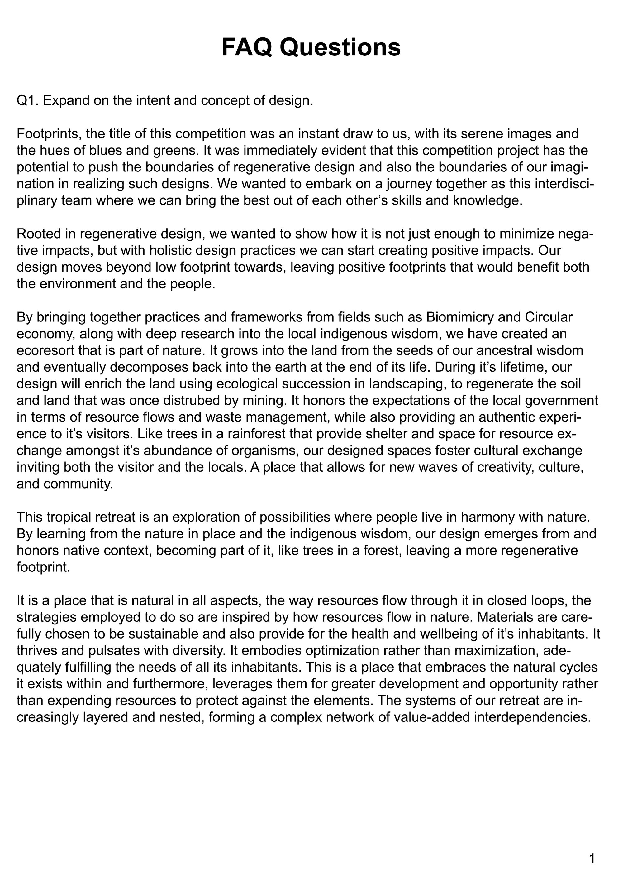 FAQ PAGE 1
