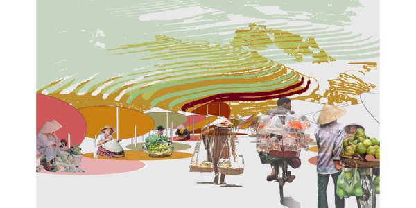 Street City Vietnam Non La Market